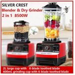 SILVER CREST 2L Industrial 8500W Food Crusher Blender With 2 Jar