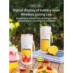 SupDevice Portable Blender - Personal Smoothie Maker with 4 Stainless Steel Blades for Ice Crushing, Protein Shakes, Juices & Coffee Mixing USB Rechargeable Travel Blender Cup, Leak-Proof