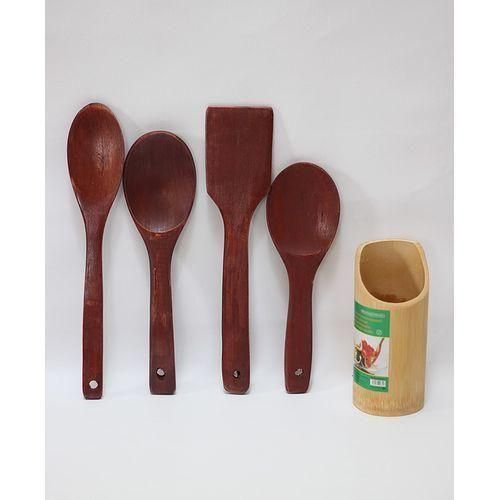 Wooden Spoon Set - 4pcs