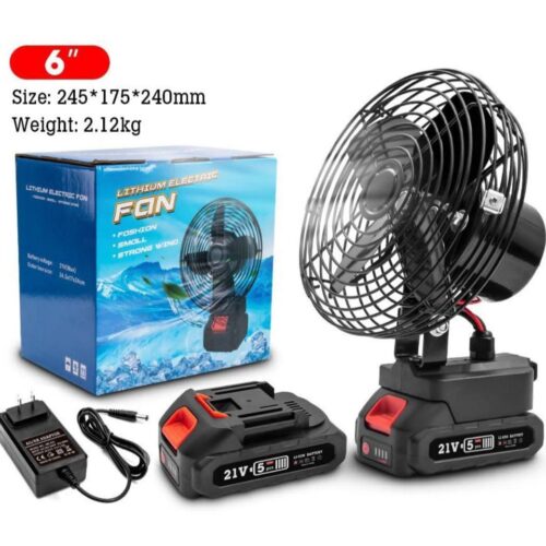 Lithium battery Portable rechargeable fan ,long battery life and strong airflow